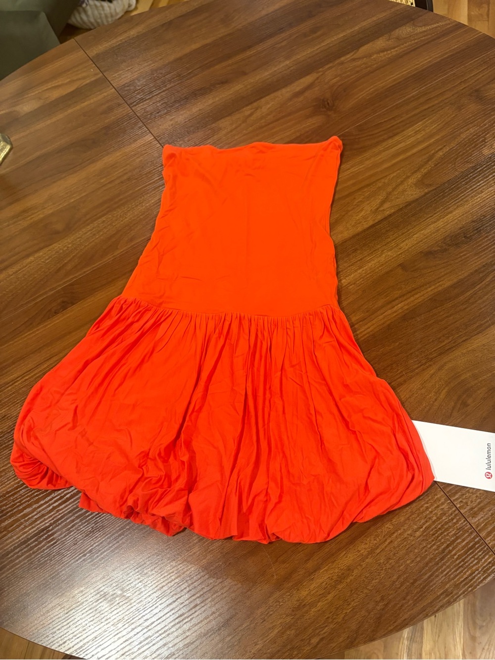 Lululemon 2-in-1 Bubble-Hem Mini Dress - Cherry Ember - NWT